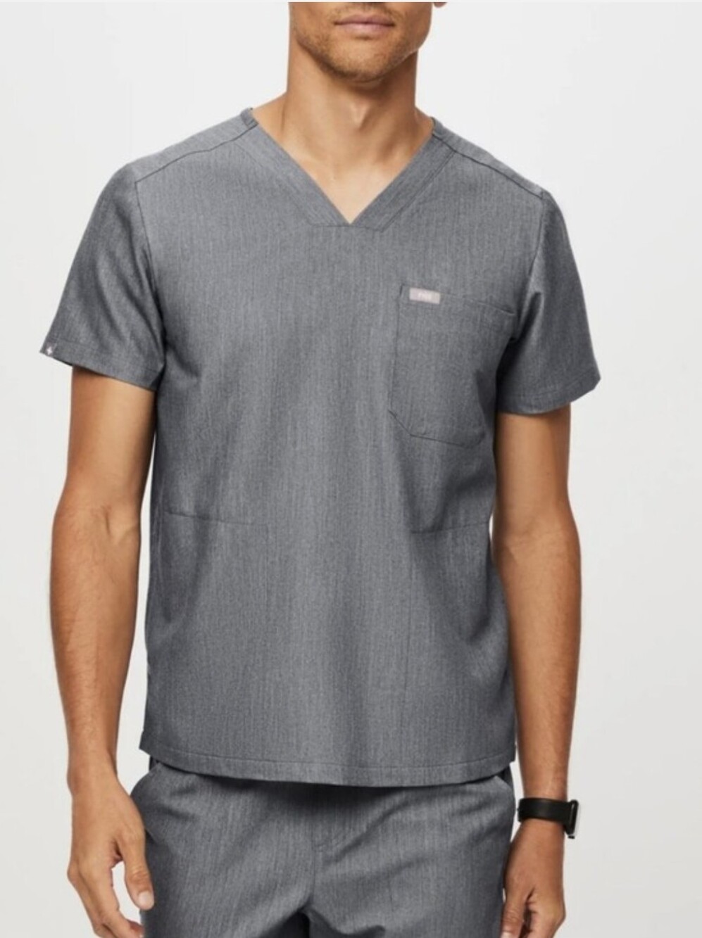 Figs Graphite Chisec Men's Scrub Top Size L